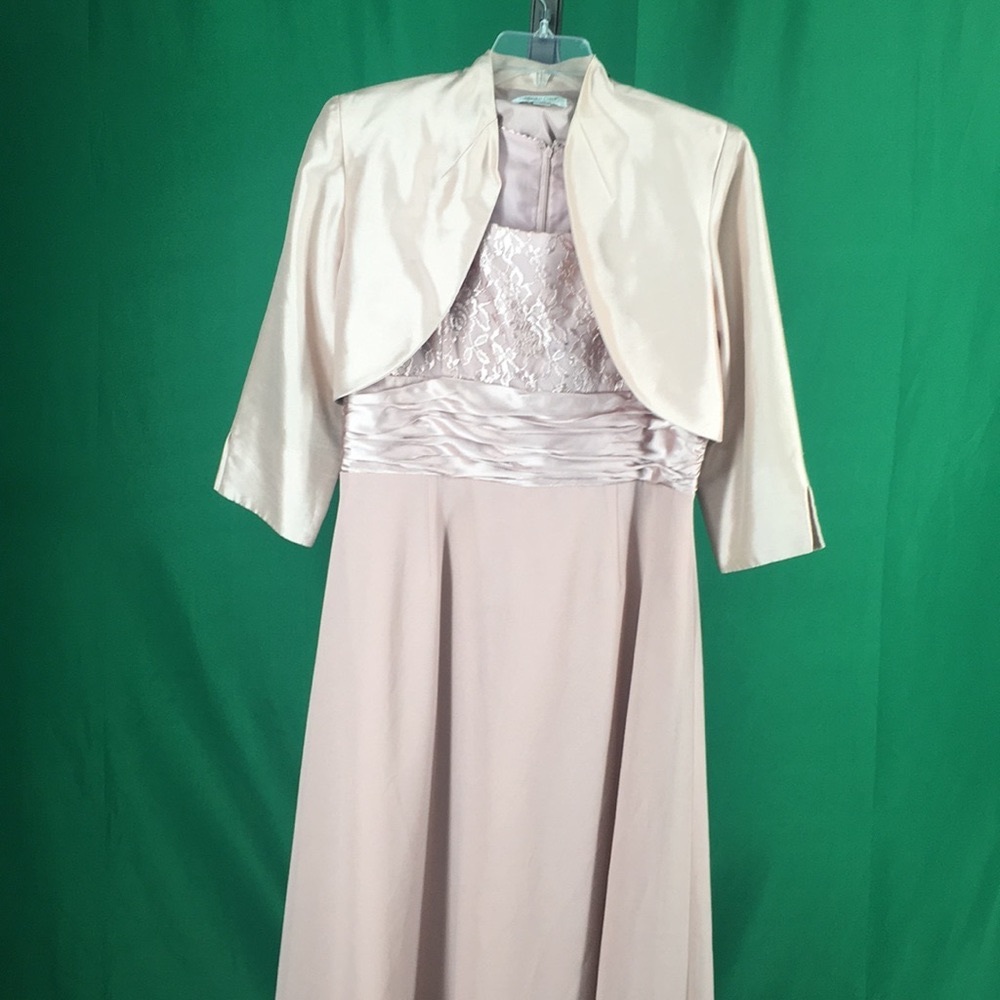 Pink dress with bolero jacket